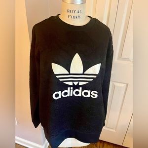 Vintage textured Adidas Sweatshirt (M) oversized